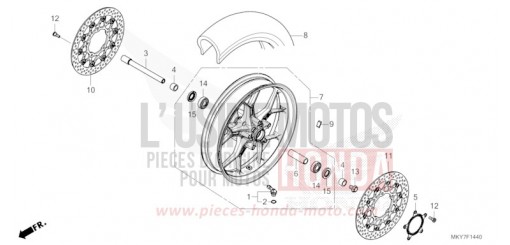 ROUE AVANT CBR650RACT de 2026